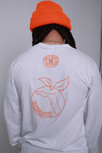 Load image into Gallery viewer, Homegrown Long Sleeve T-Shirt (White/Orange)
